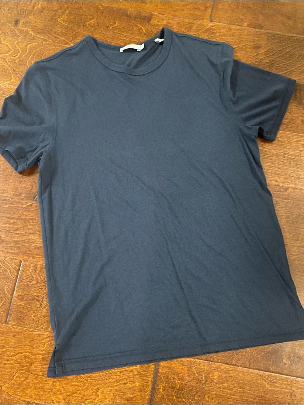 Vince Men's Luxury Essential Crewneck T-Shirt - Navy Blue - Size Medium